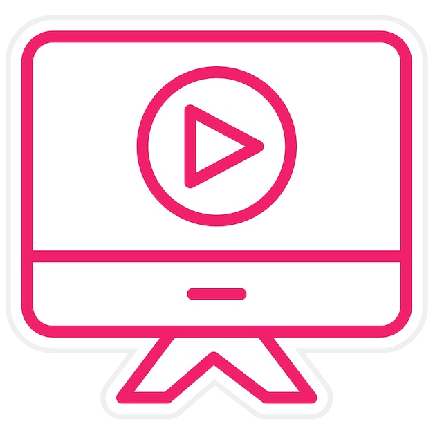 Estilo de icono de flujo de diseño vectorial