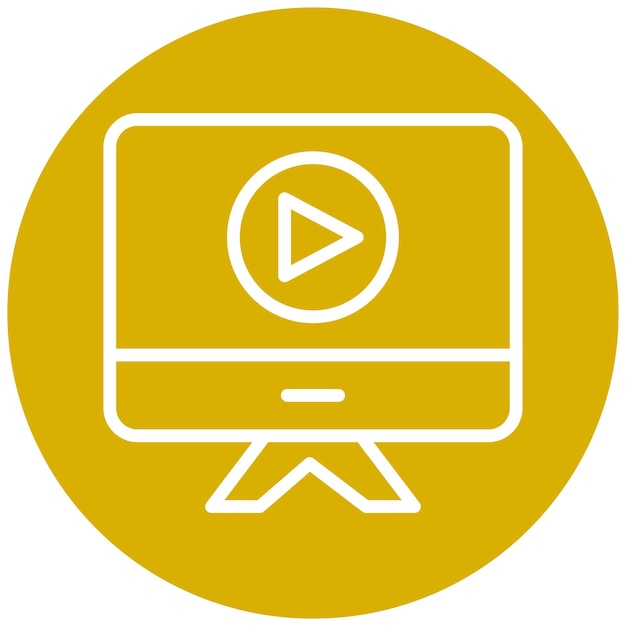 Estilo de icono de flujo de diseño vectorial