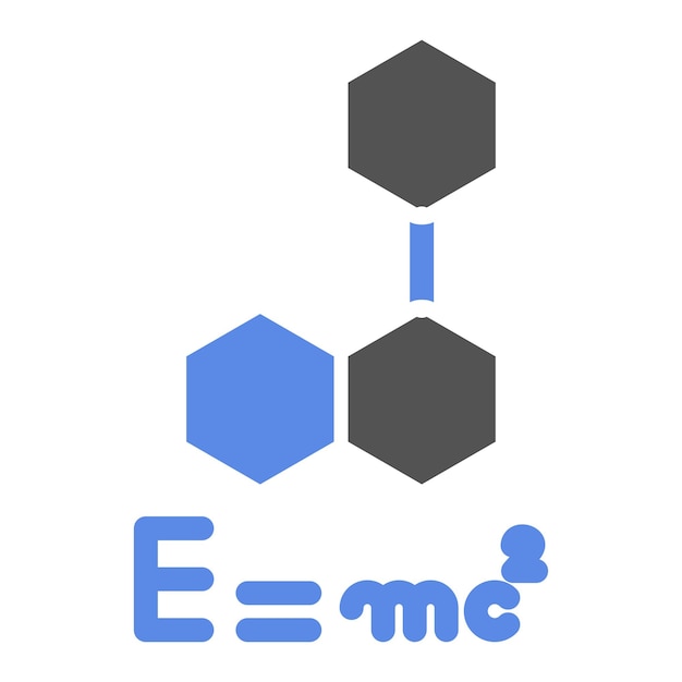 Estilo del icono de la fórmula de diseño vectorial