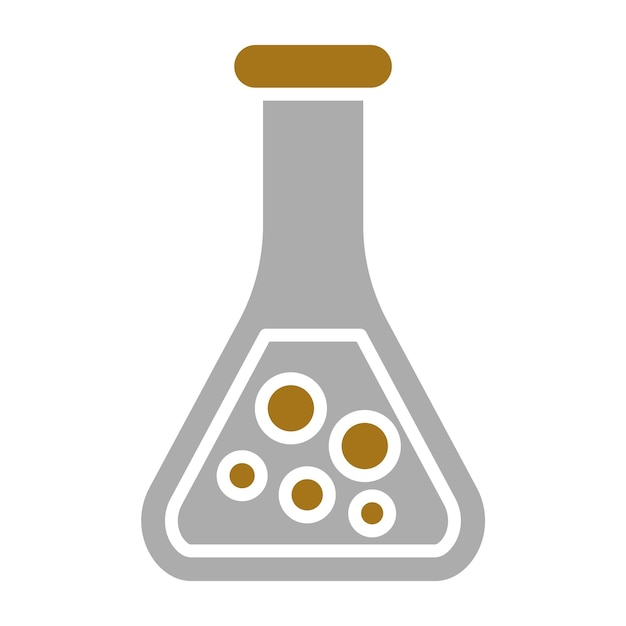Estilo del icono del frasco de diseño vectorial