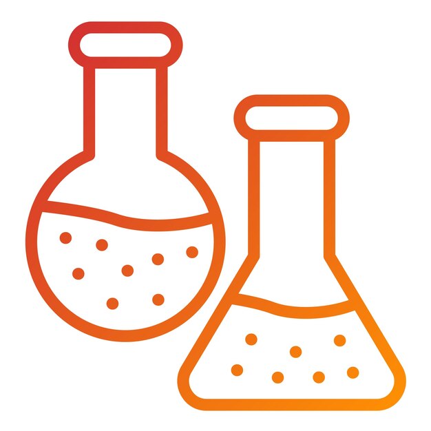 Estilo del icono del frasco de diseño vectorial