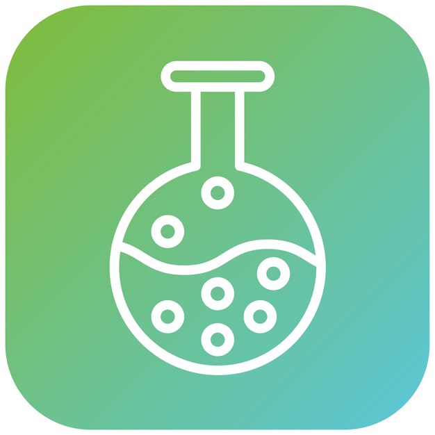 Estilo del icono del frasco del laboratorio de diseño vectorial