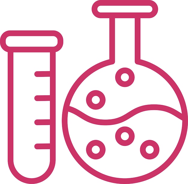 Estilo del icono del frasco del laboratorio de diseño vectorial