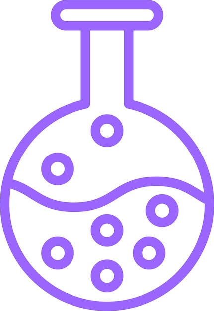 Estilo del icono del frasco del laboratorio de diseño vectorial