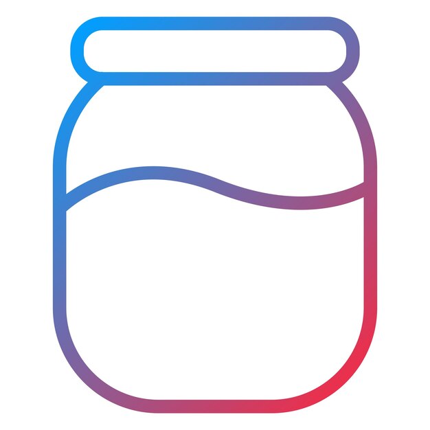 Estilo del icono del frasco de miel