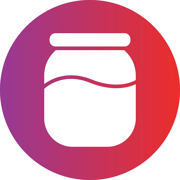 Estilo del icono del frasco de miel