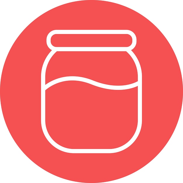 Estilo del icono del frasco de miel