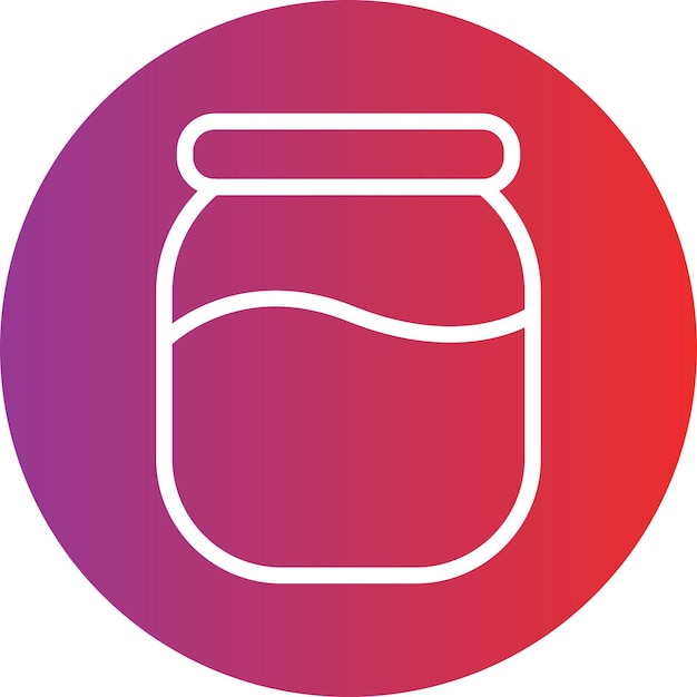 Estilo del icono del frasco de miel