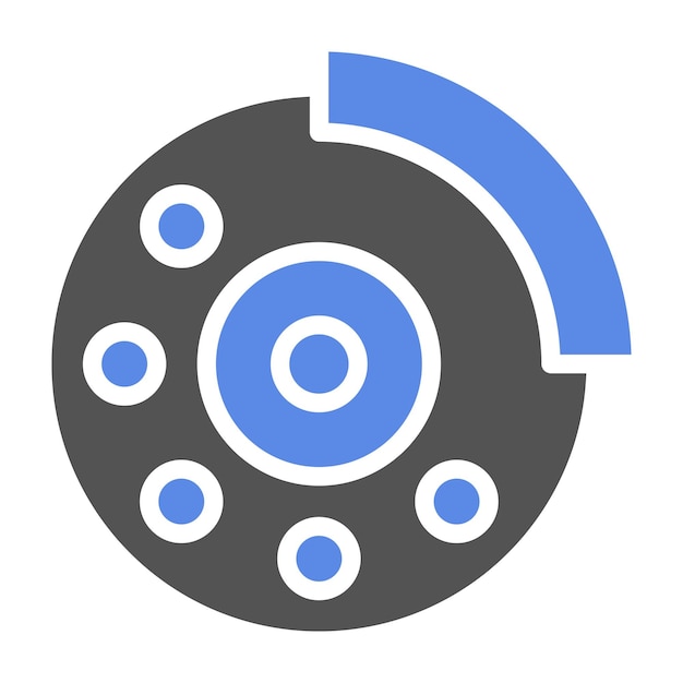 Estilo del icono de freno de diseño vectorial