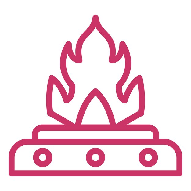 Estilo del icono de fuego de aceite