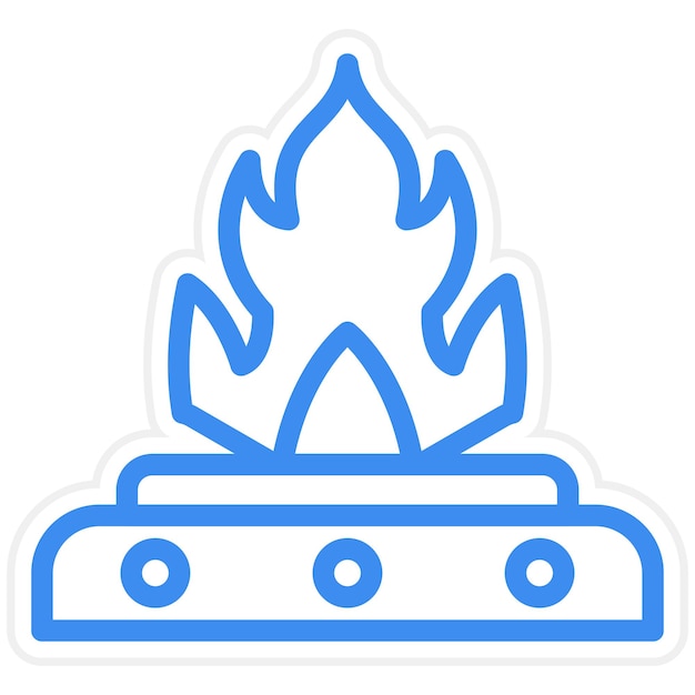 Estilo del icono de fuego de aceite