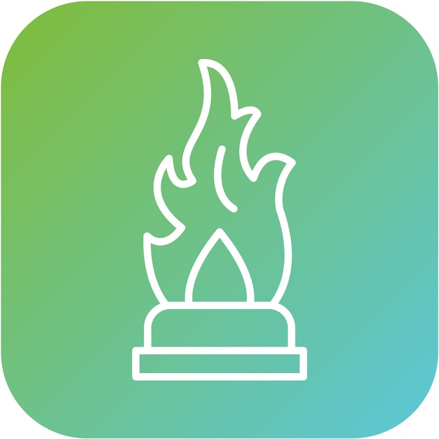 Estilo del icono de fuego de aceite