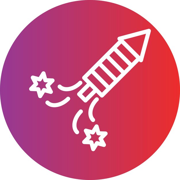 Estilo de icono de fuegos artificiales de diseño vectorial