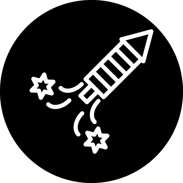 Estilo de icono de fuegos artificiales de diseño vectorial