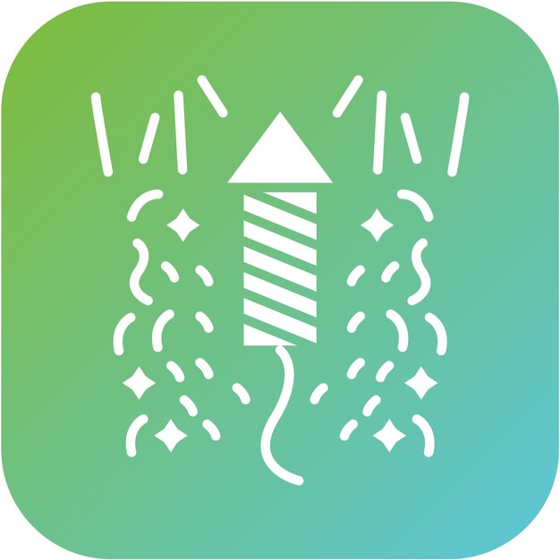 Estilo de icono de fuegos artificiales de diseño vectorial