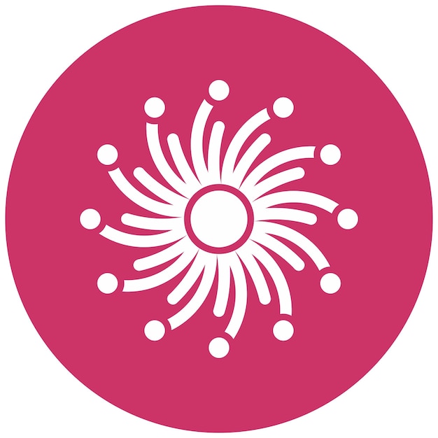 Estilo de icono de fuegos artificiales de diseño vectorial