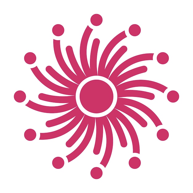 Estilo de icono de fuegos artificiales de diseño vectorial