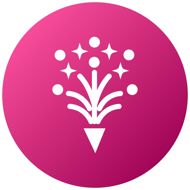 Estilo de icono de fuegos artificiales de diseño vectorial