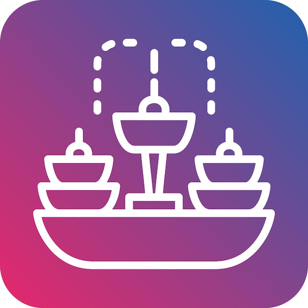 Estilo del icono de la fuente de diseño vectorial