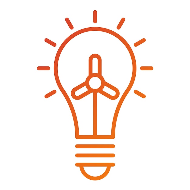 Estilo del icono de la fuente de luz de diseño vectorial
