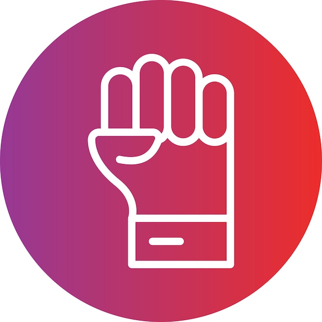 Estilo del icono de la fuerza del diseño vectorial