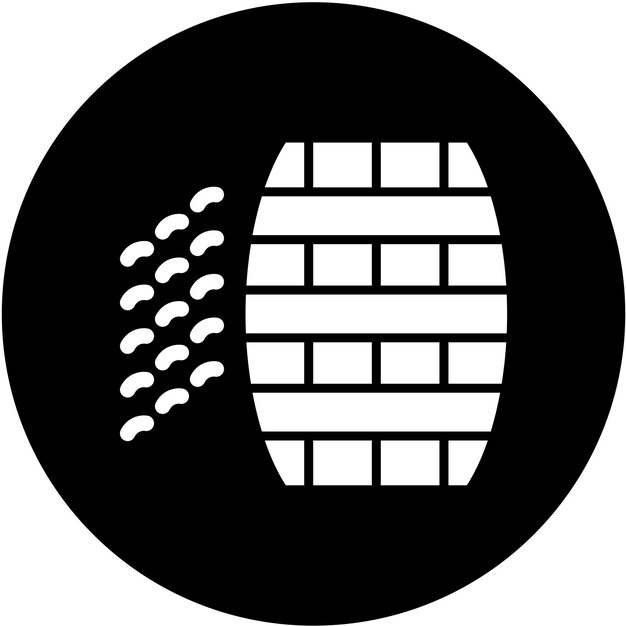 Estilo del icono de fuga del barril
