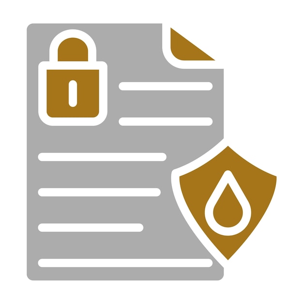 Estilo del icono de fuga de datos de diseño vectorial