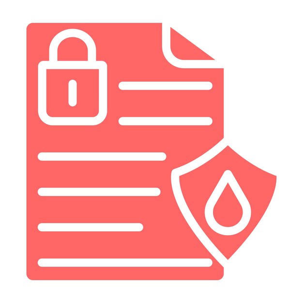 Estilo del icono de fuga de datos de diseño vectorial