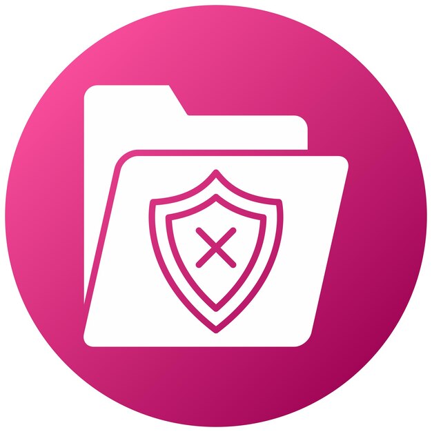 Estilo del icono de fuga de datos de diseño vectorial