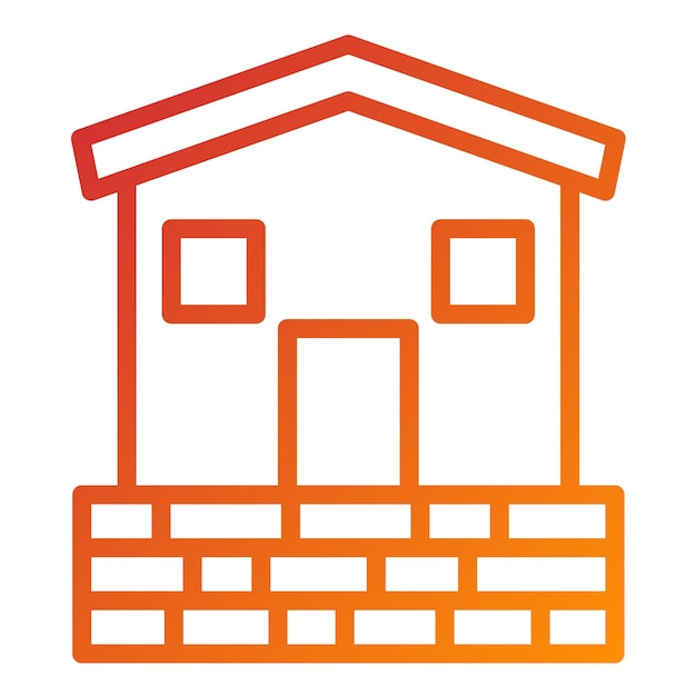 Estilo de icono de la fundación de diseño vectorial