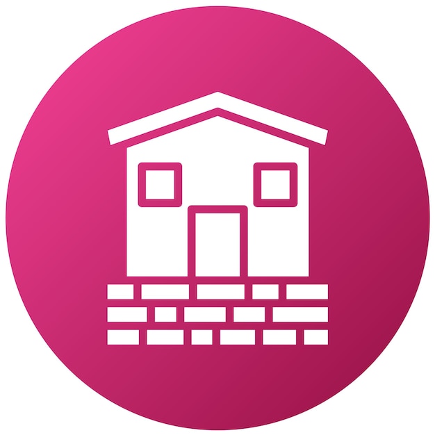 Estilo de icono de la fundación de diseño vectorial