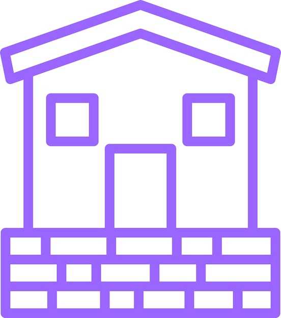 Estilo de icono de la fundación de diseño vectorial