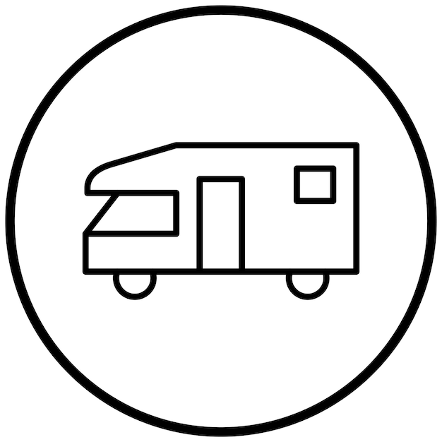 Estilo del icono de la furgoneta