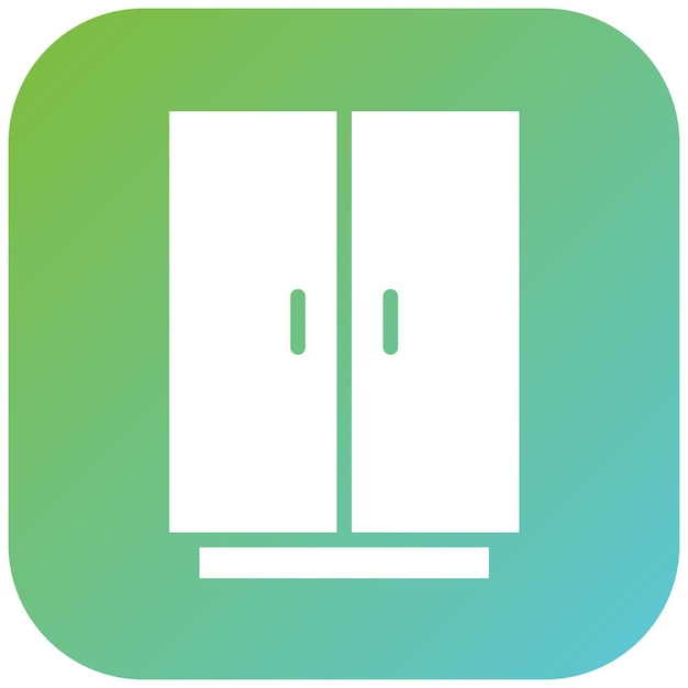Estilo del icono del gabinete de diseño vectorial