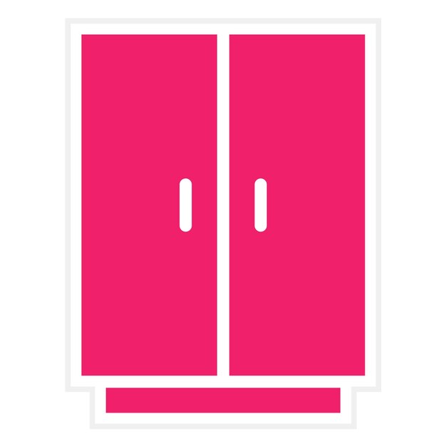 Estilo del icono del gabinete de diseño vectorial
