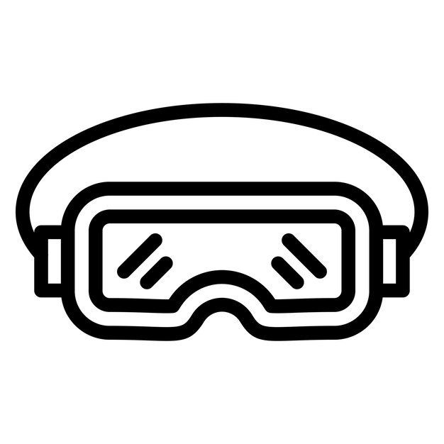 Estilo del icono de las gafas de diseño vectorial