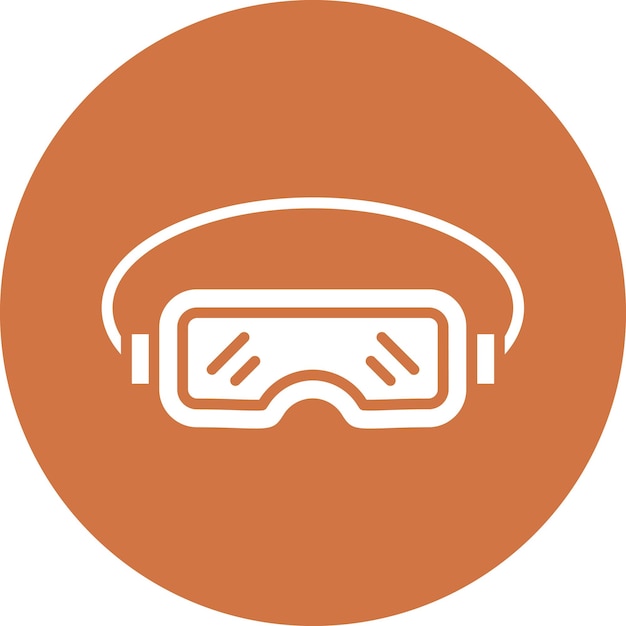 Estilo del icono de las gafas de diseño vectorial