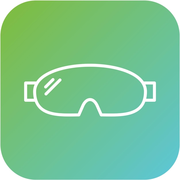 Estilo del icono de las gafas de diseño vectorial