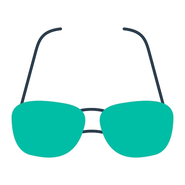 Estilo de icono de las gafas de diseño vectorial