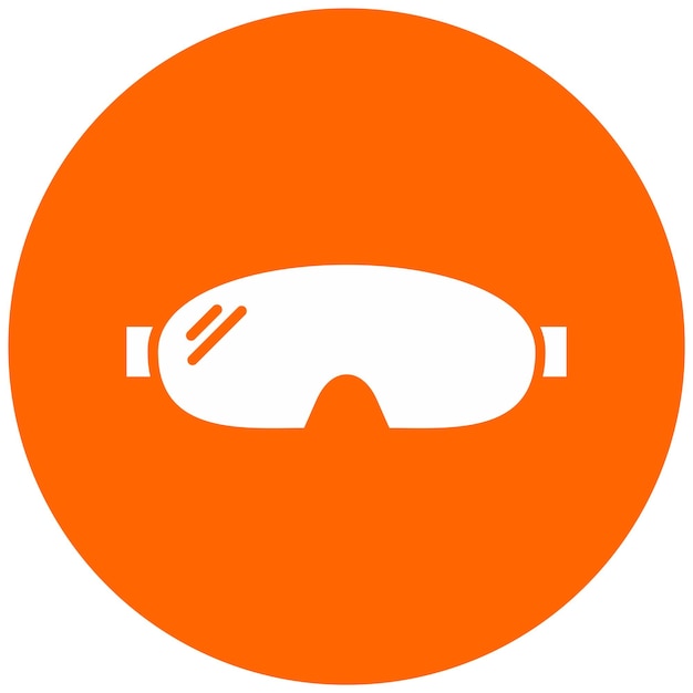 Estilo del icono de las gafas de diseño vectorial