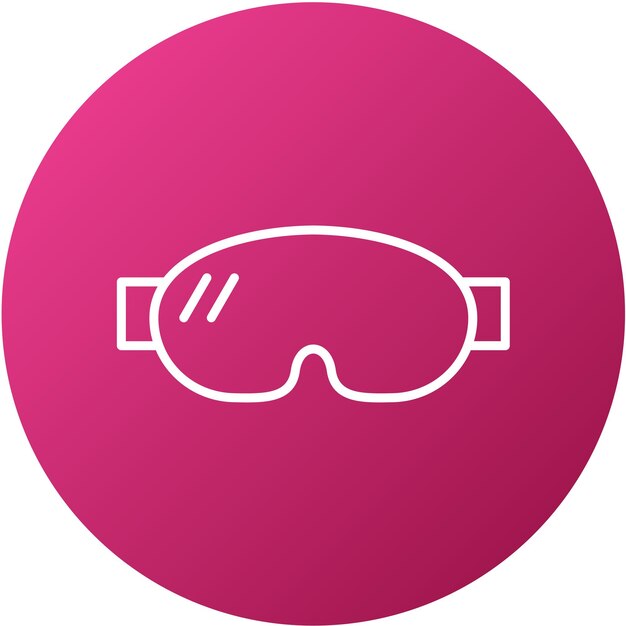 Estilo del icono de las gafas de diseño vectorial