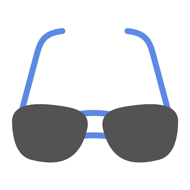 Estilo de icono de las gafas de diseño vectorial