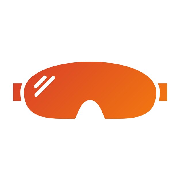 Estilo del icono de las gafas de diseño vectorial