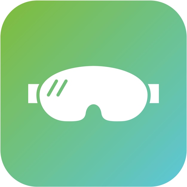 Estilo del icono de las gafas de diseño vectorial