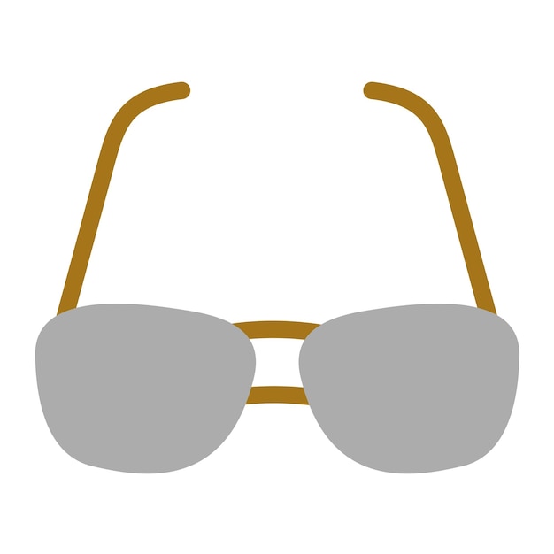Estilo de icono de las gafas de diseño vectorial