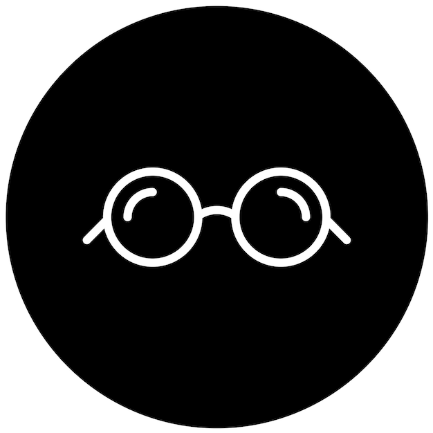Estilo de icono de las gafas de diseño vectorial