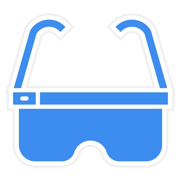 Estilo del icono de las gafas inteligentes de diseño vectorial