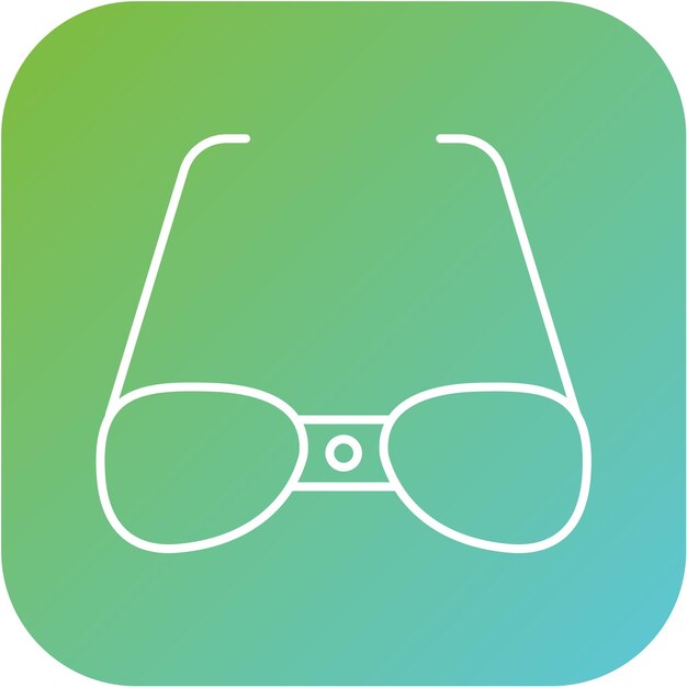 Vector estilo del icono de las gafas inteligentes de diseño vectorial