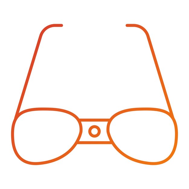 Estilo del icono de las gafas inteligentes de diseño vectorial