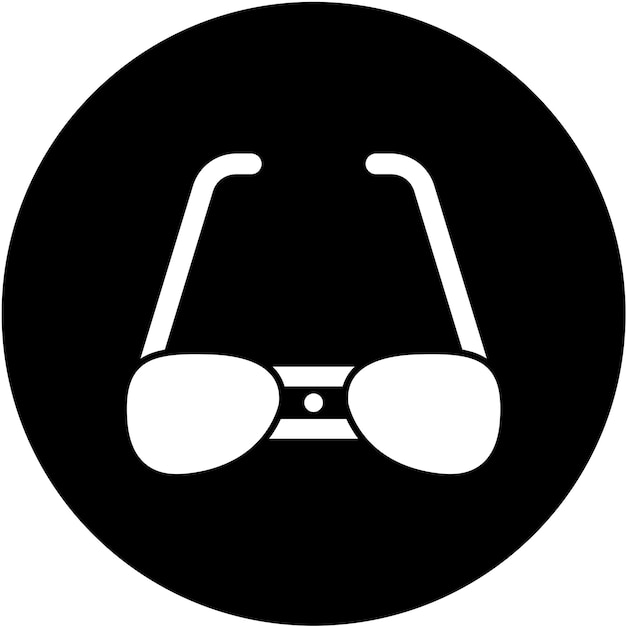 Estilo del icono de las gafas inteligentes de diseño vectorial